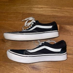 Old school black comfort cushion vans